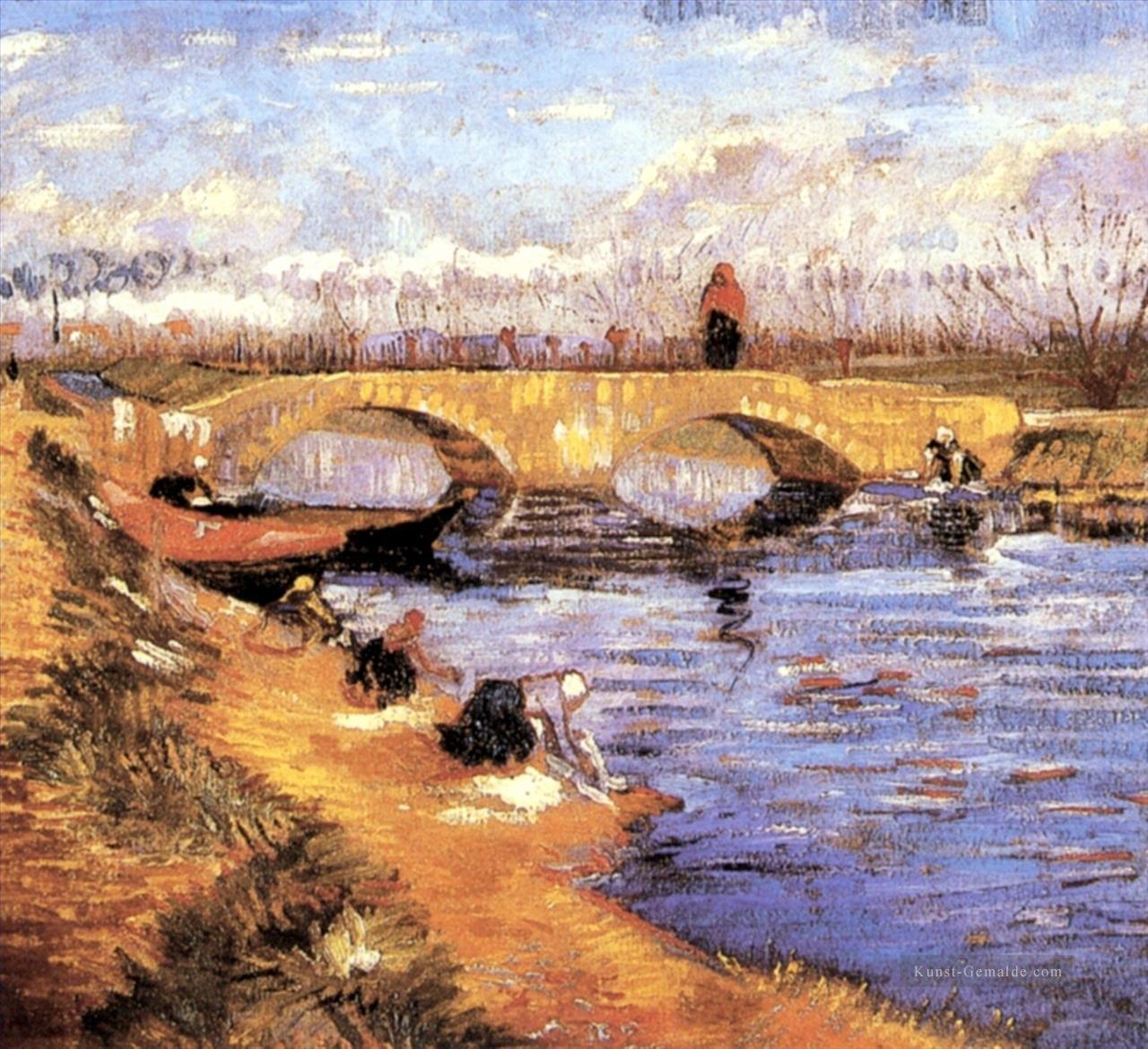 die Gleize Brücke über den Vigneyret Canal Vincent van Gogh Ölgemälde